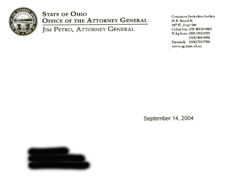 Attorney General letter
